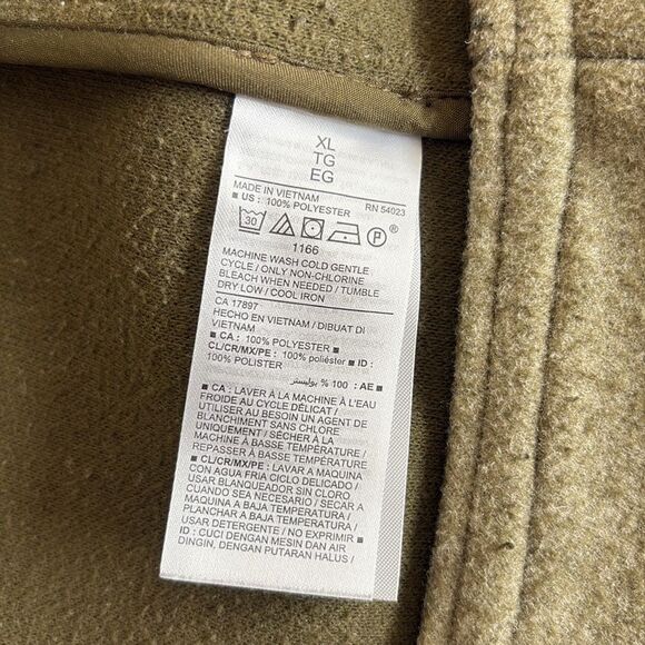 Old Navy Soft Brushed Sherpa Trim Aviator Style Bomber Jacket Moss Green - Picture 12 of 12